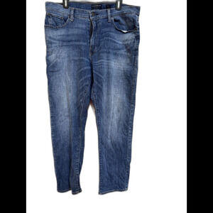 Lucky Brand Jeans 410 Athletic Slim Mens 36x32 Blue Denim Faded Casual